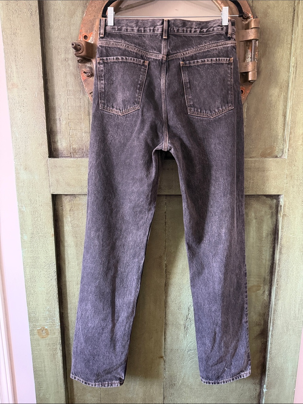 Women’s ASOS design Sz 32-36 (tall) black Washed Jeans - Classic Straight Fit - Picture 3 of 4